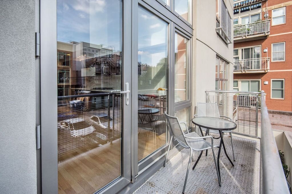 Cozy balcony space