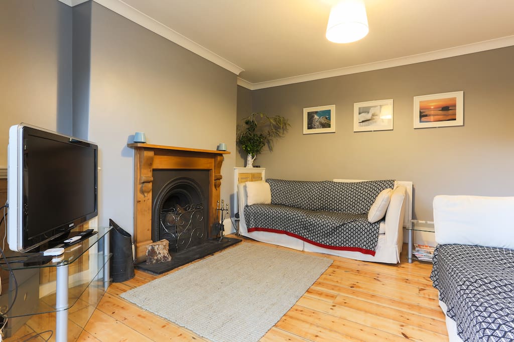 Reception room 1 - With its cosy open fireplace