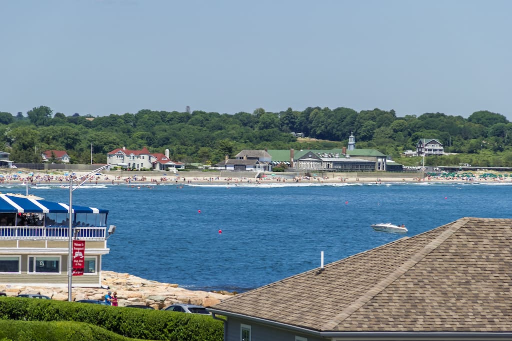 View of the Narragansett Beach from you deck