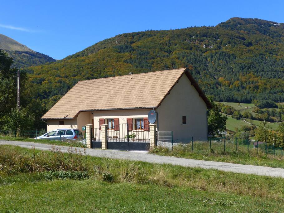 Front of house, plenty of parking