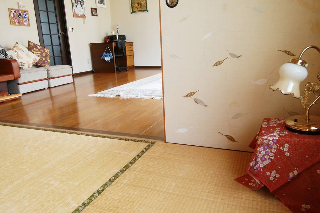 The living room from guest room