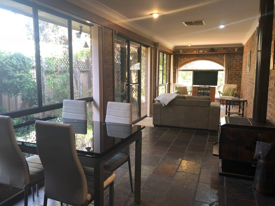 Second lounge with shaded garden and beautiful morning sun to enjoy your breakfast