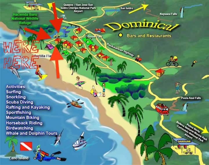 Private Beach House Houses for Rent in Dominical Beach, Puntarenas