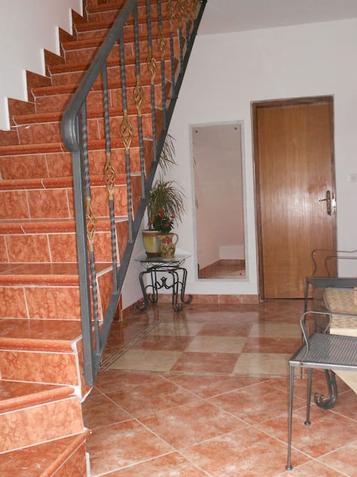 Hallway to apartments