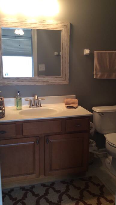 Private full bath off your room