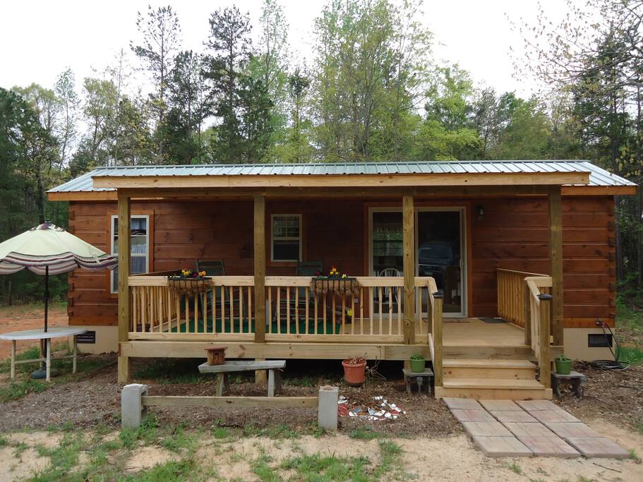 One Log cabin in Woods w/fishing - Cabins for Rent in Ware ...