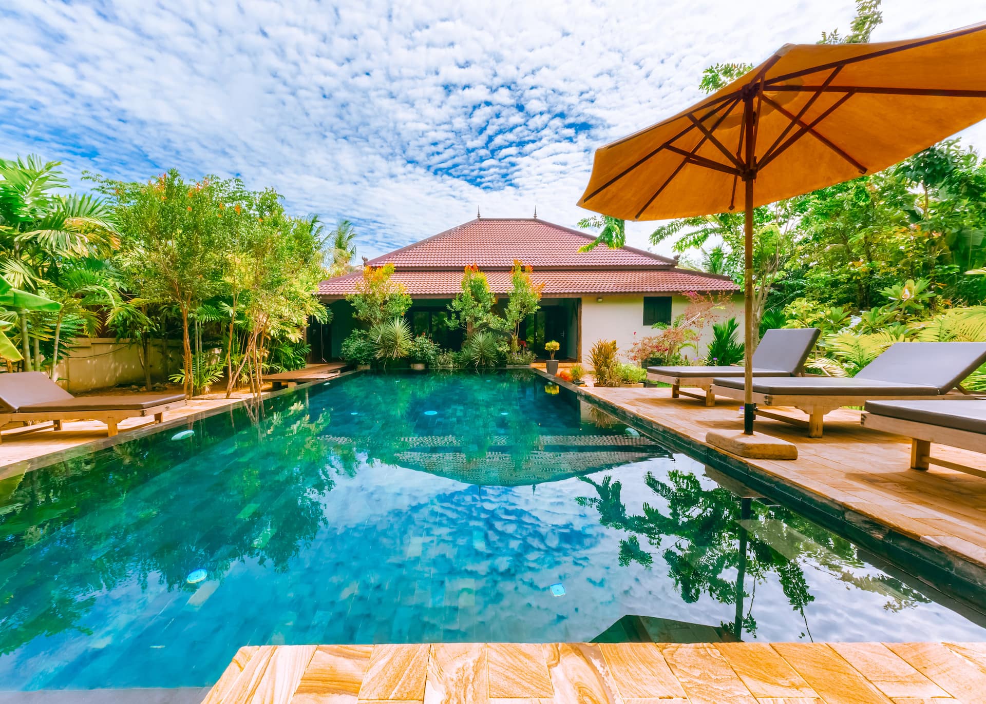 Villa Moringa, house and pool