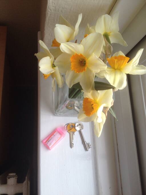 Your keys to the house & a key to lock your room
