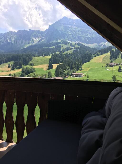 Lounge View on Balcony with Mountain View!