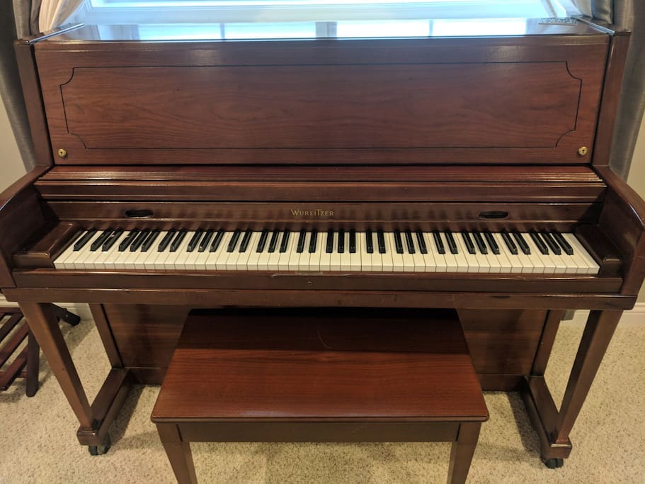 Recently tuned piano ready to be played!