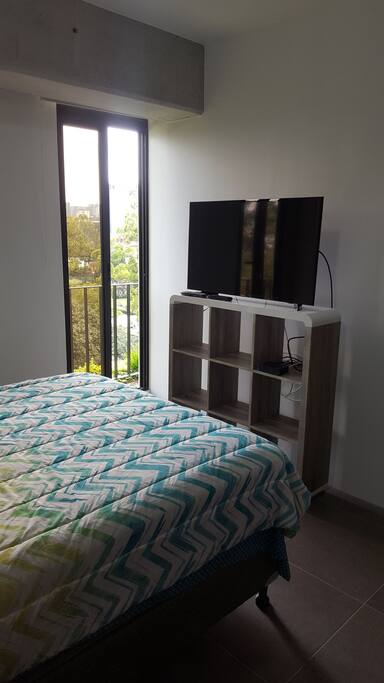 43´ Flat TV in bedroom