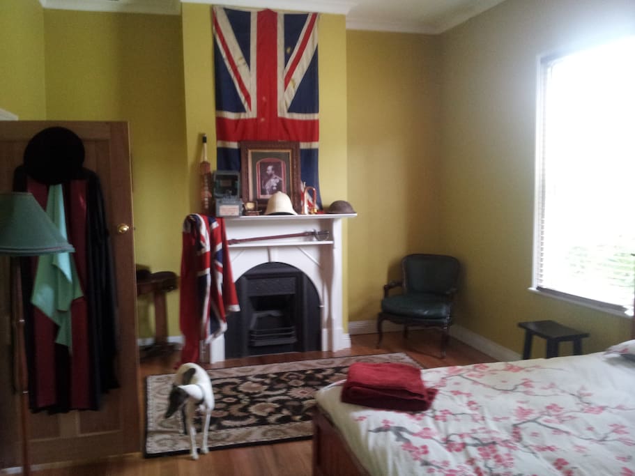 Eccentric and Edwardian. The master bedroom with king bed.