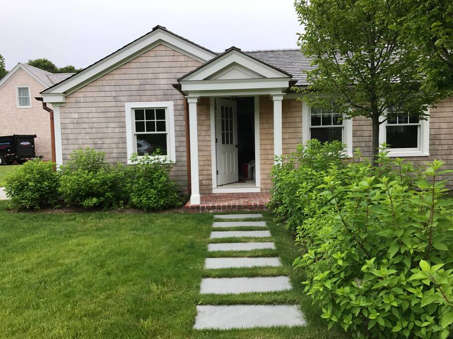Privacy fencing and outside shower.