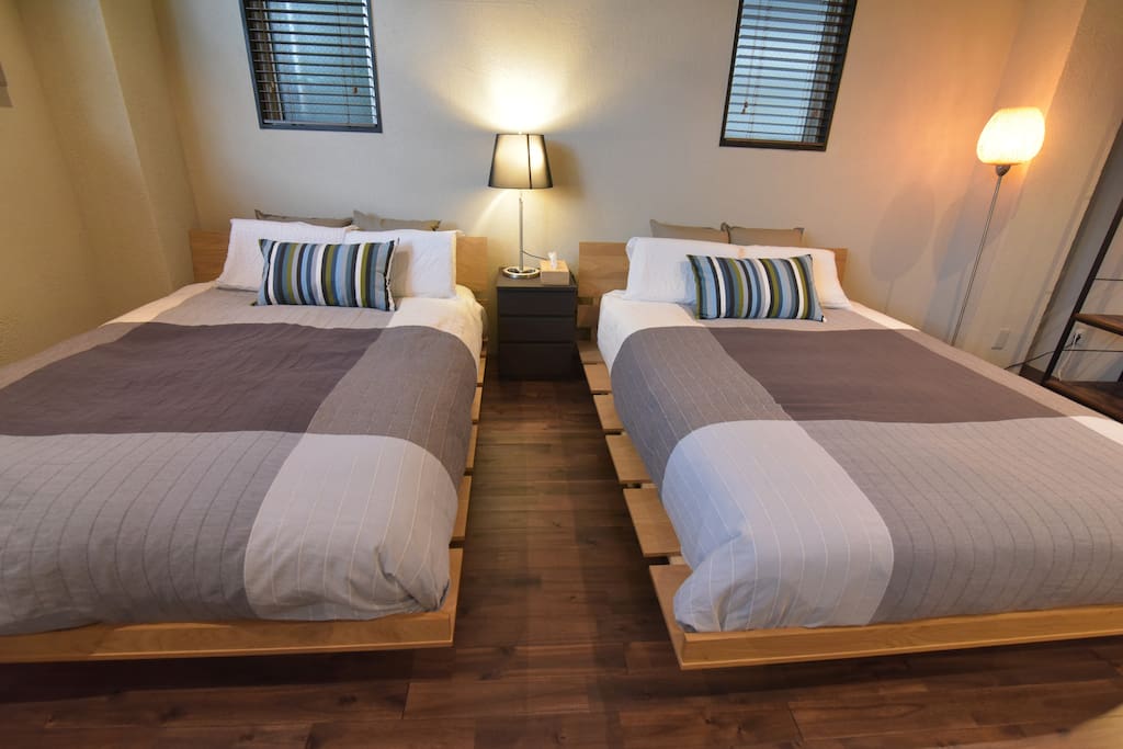 #202 double beds
