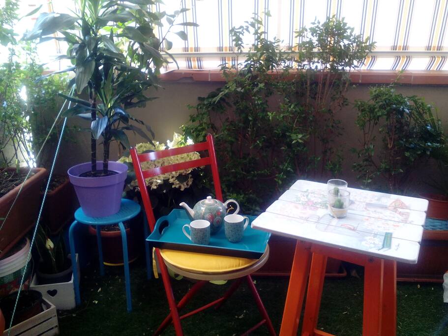 Il balcone dove si può cenare