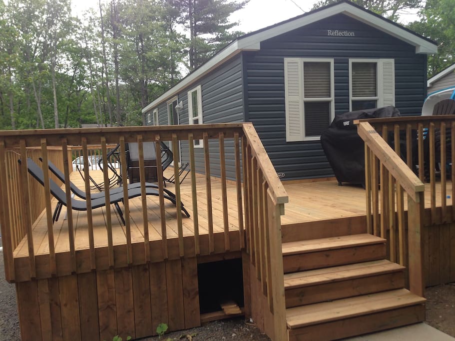Stairs at the cottage . Not disabled persons accessible .