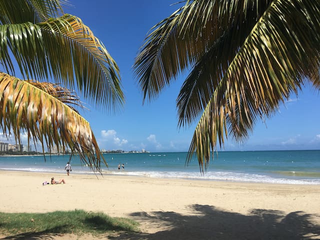Oceanfront Studio@Isla Verde Beach/Parking+WiFi