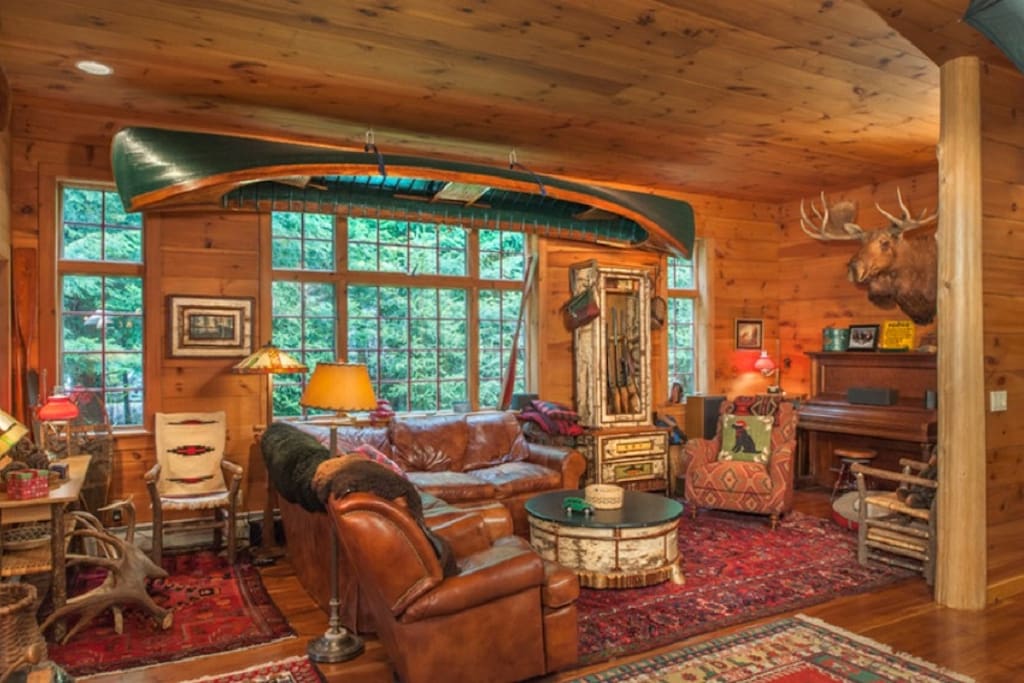 Adirondack Great Camp Style Home Houses for Rent in Indian Lake, New