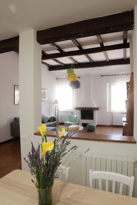 Kitchen and Living Room