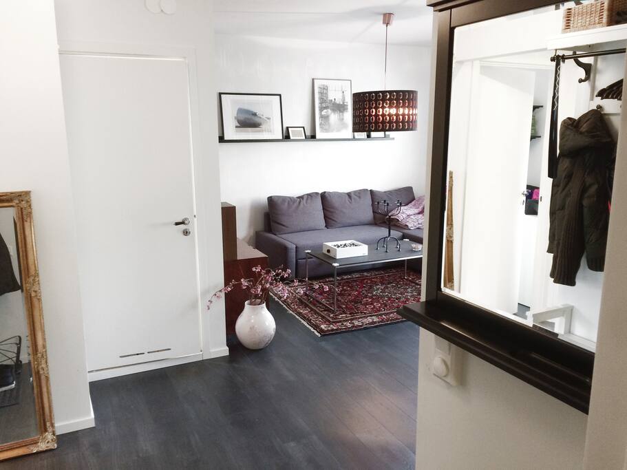 View of living room from entrance.