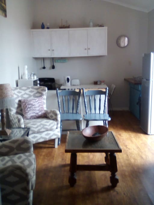 Lounge and kitchen in background