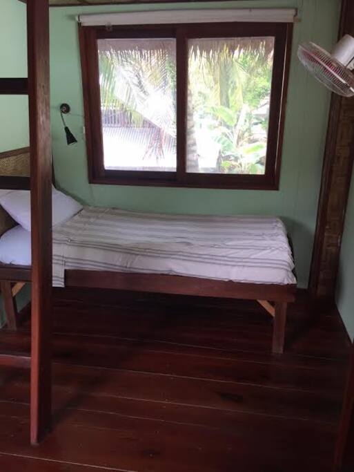 This is our green room, 1 bunk bed
good for 2 pax