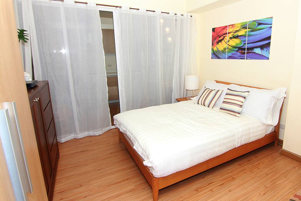 Indulge yourself in our soft, warm, and spacious bed
