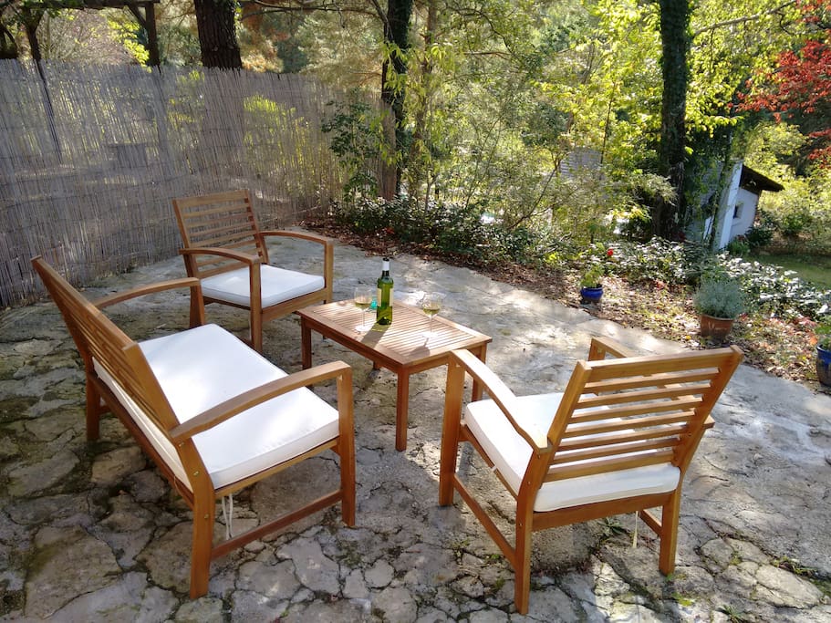 Enjoy a drink on the private terrace
