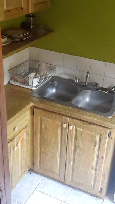 View of the kitchen from above