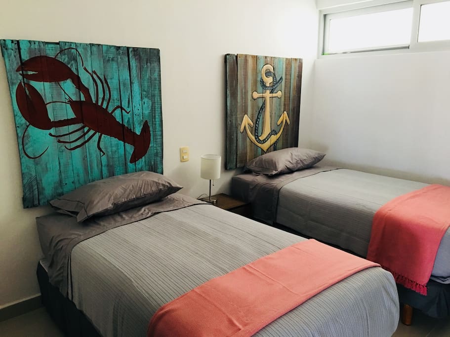 Our twin beds bedroom
