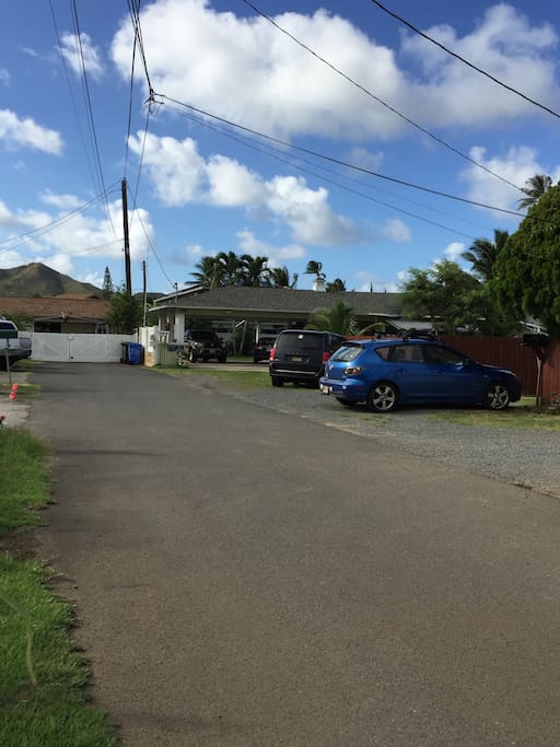 From Kalama Street, drive DOWN LANE to last house on right.