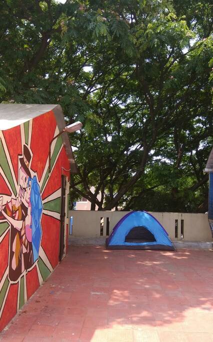 tent under the shades