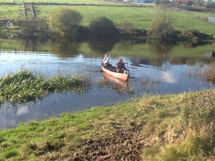Canoeing on the river