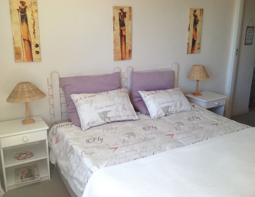 Main bedroom of SeaBreak Cottage