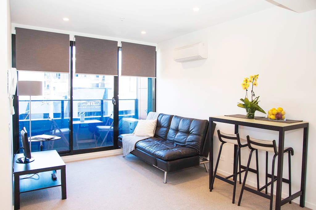 Great View, Air Con, Sofa fold out into a double size bed