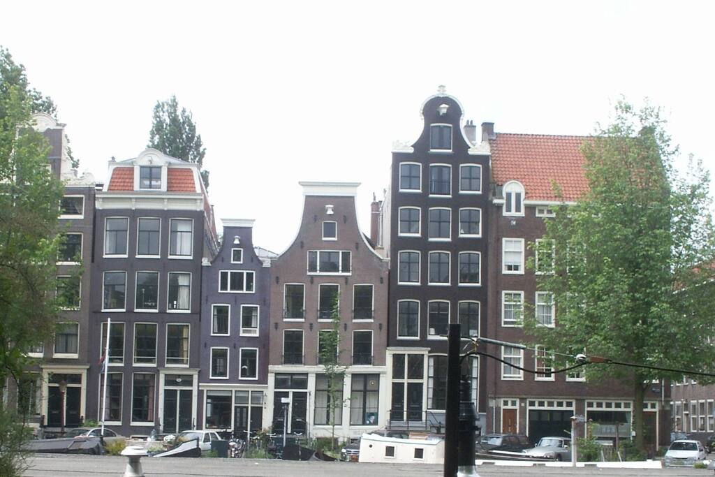View to the house from the opposite side of the canal