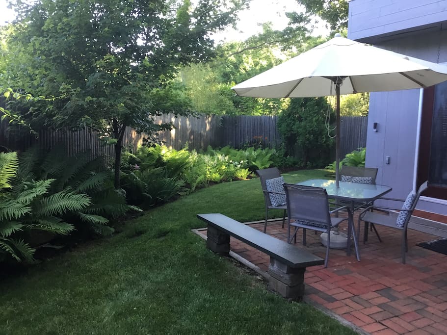A beautiful garden patio for your morning cup of coffee or that glass of wine at the end of the day.