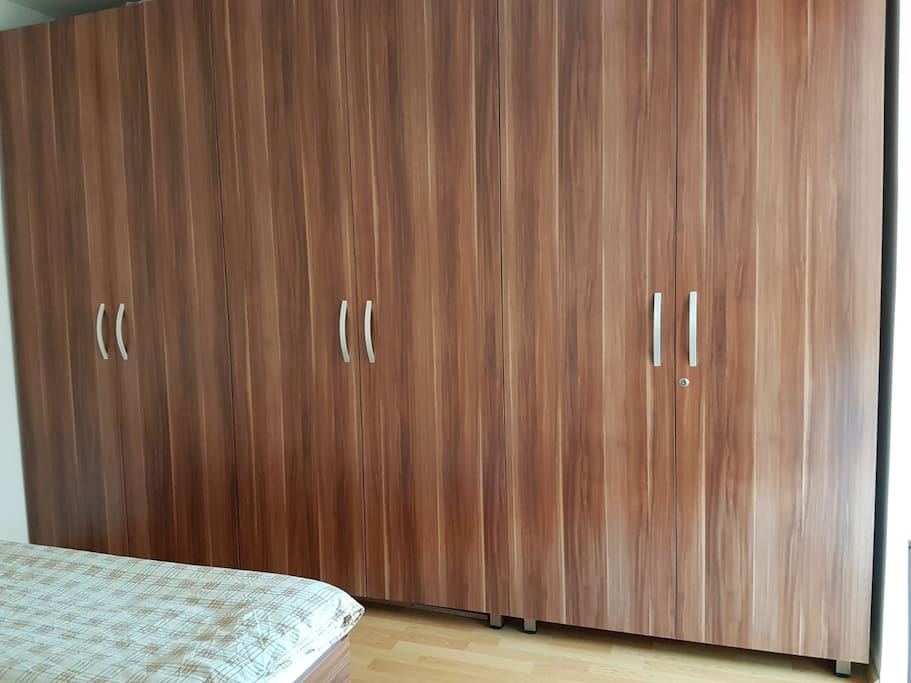 Wardrobe in the bedroom