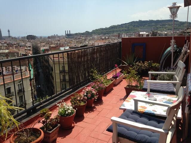 Cute room in a CENTRIC ATTIC with an amazing VIEW!