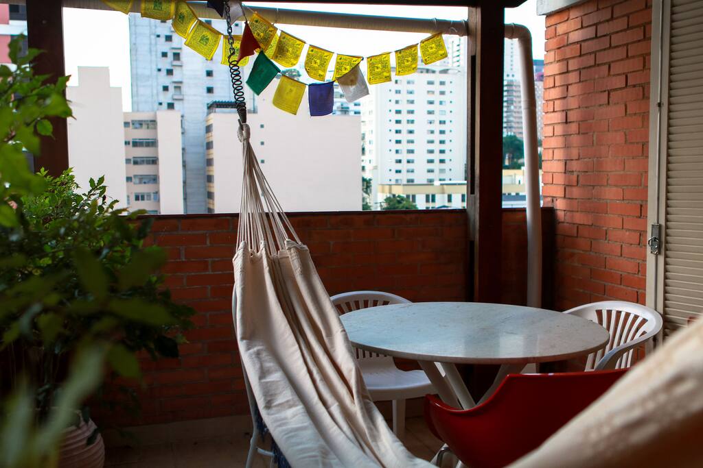 A lovely balcony to read a book or entertain friends