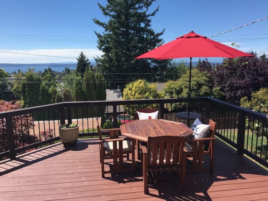 Spend afternoons on the deck, and enjoy the view!