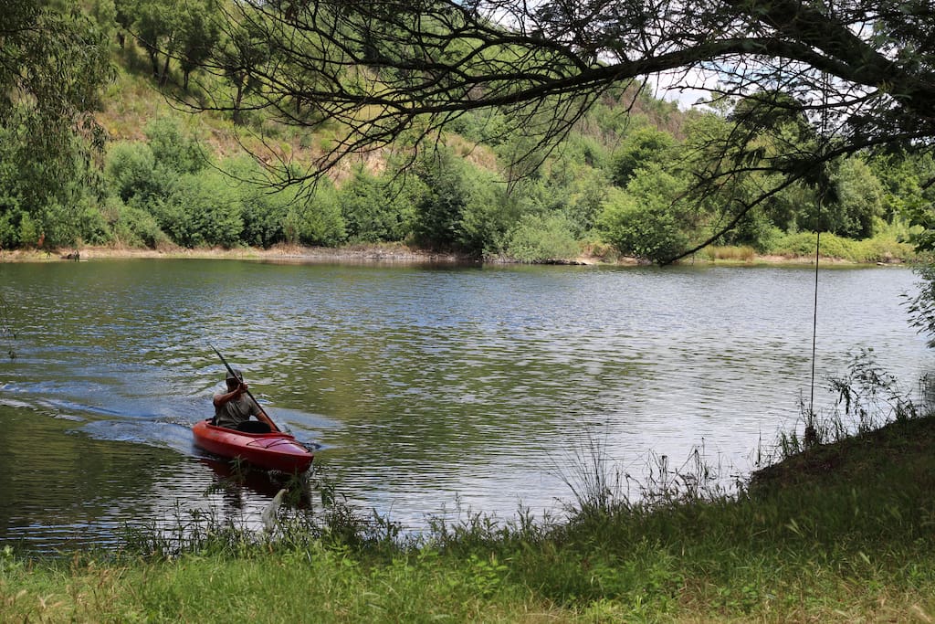Rio Mondego, just a few meters from the guesthouse.