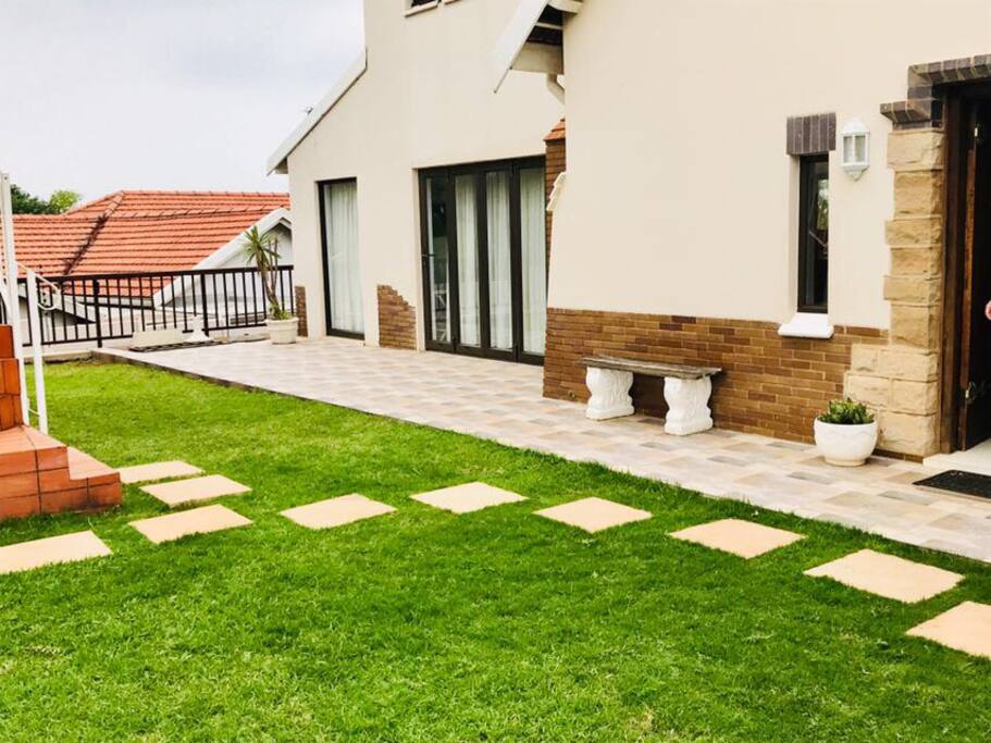 Grassed area - front entrance