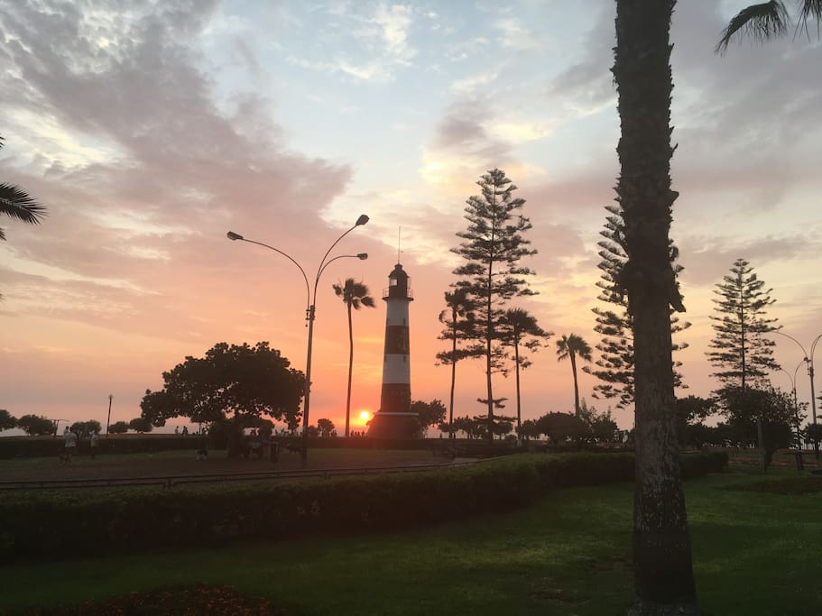 A Quick 2-Block Walk Takes you to the Lighthouse of Miraflores