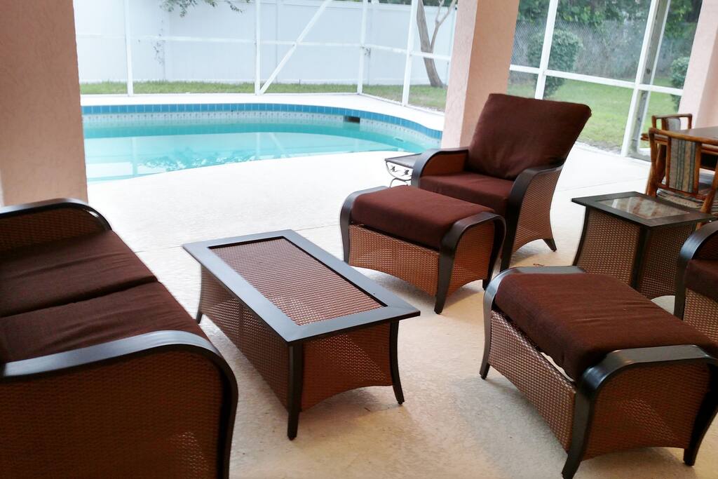 VERANDA
Screened and Covered,Open to Screened in Pool