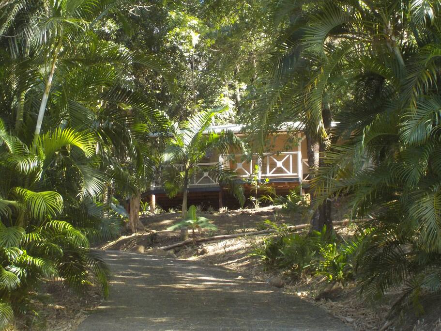 L'accès, le jardin