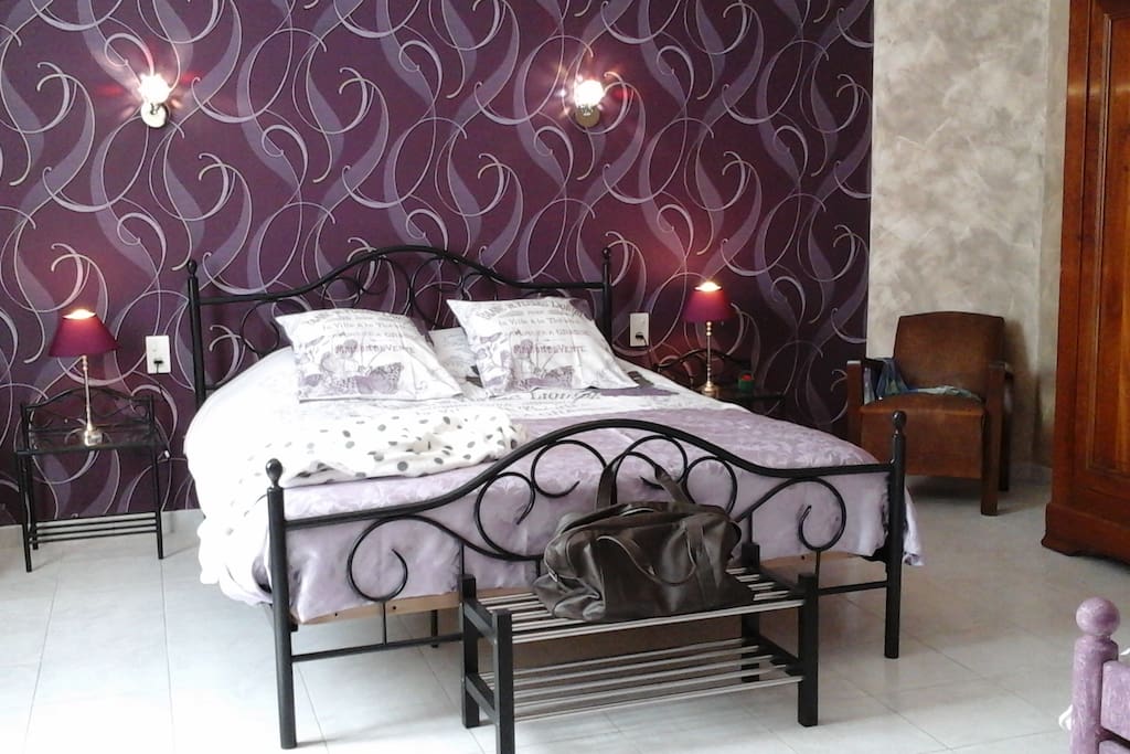 Chambre lit double en 160
