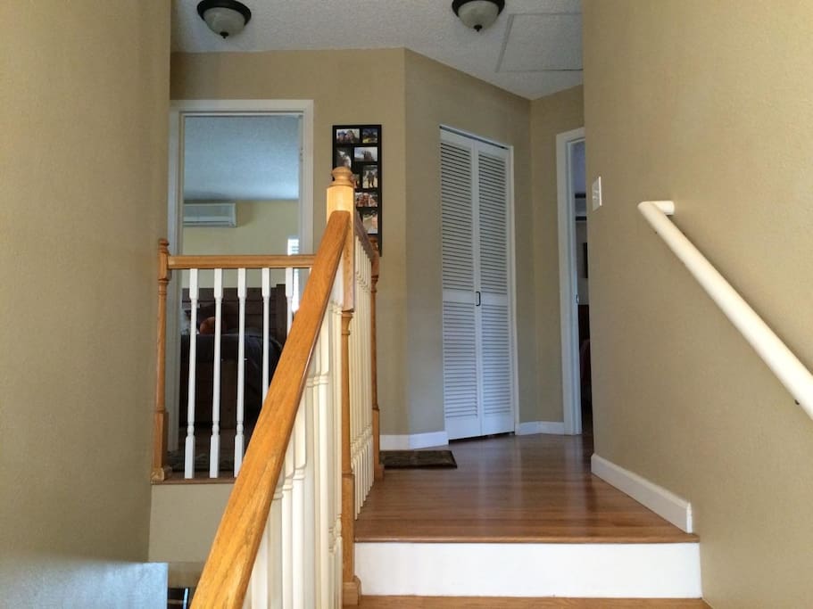 Steps to guest room
