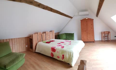 Pleasant apartment with garden and large bedroom