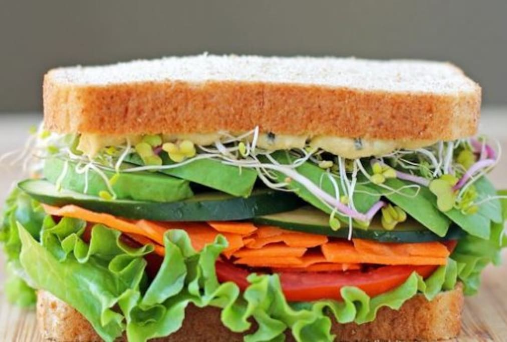 Veggie Sandwich is on the menu